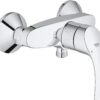 GROHE Eurosmart Single-Lever Shower Mixer, Wall Mounted, Water-Saving Tap with Chrome Finish. 32172002
