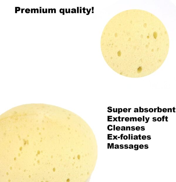 Extra Large Luxury Bath Sponge, Soft Shower Bathing Gentle Exfoliating Body Scrub, Great for Skin Care (1 Luxury Sponge)