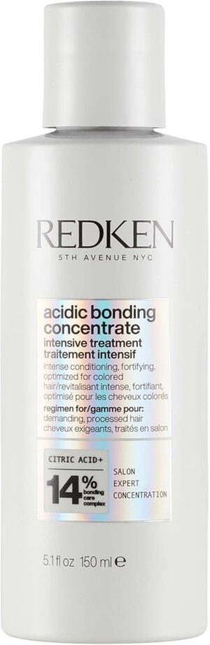 REDKEN Acidic Bonding Concentrate Intensive Pre-Treatment, Repairs Broken Bonds, For Damaged Hair, Bonding Care, 150ml