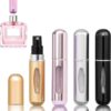 4PCS 5ml Perfume Atomiser Refillable Bottles Portable Mini Spray Travel Bottle Easy to Refill Empty Atomizer Bottle for Purse Handbag Pocket Luggage,Bright Color