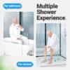 61oT50C50lL._AC_SL1100_.jpg Health Line Massage Products Heavy Duty Shower Stool 550lb Bath Seat Chair, Tool-Free Assembly Height Adjustable Paded Seat Bench for Seniors, Elderly, Disabled, Handicap and Injured