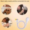 Tap Shower Attachment for Bath 2-Piece Set with 2m Hose, Shower Attachment for Taps, Portable Handheld Shower Head for Bath Taps, Ideal for Indoor and Travel Use