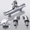 Thermostatic Bath Shower Mixer Taps,NewEast Modern Chrome Bathroom Bar Shower Value with Bath Filler Spout