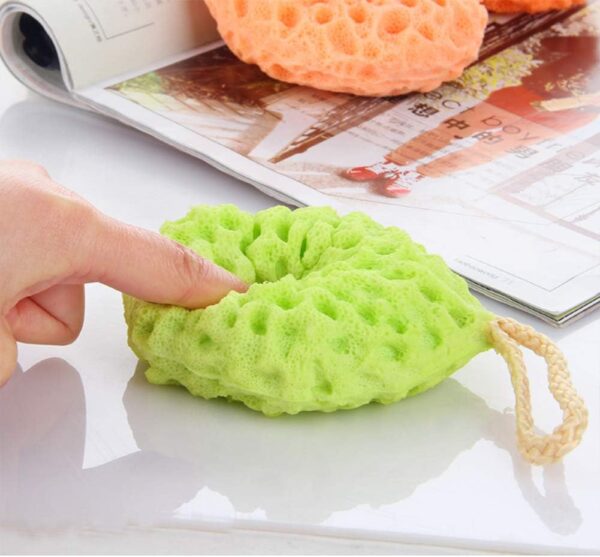 Body Bath Sponge,3 Pack Natural Fiber Soft Body Bath Sponge Honeycomb Texture Gentle Soothing Exfoliating Cleansing Body Shower Loofahs for Adults Kids Daily Care Bathroom Supplies