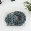 QIRUIRED 2Pcs Set Loofah Shower Puff Ultra Soft Mesh Bath Sponges for Adults Exfoliating Scrubbing and Cleaning Body Scrubbers for Use in Shower (Dark Blue)