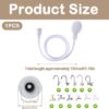 Shower Attachment for Taps, Portable Handheld Shower Head for Bath Taps, Shower Hose for Bath Taps with Fit Clamp Included, Shower Attachment for Taps, for Bathing Baby, Pet, Portable Dog Shower