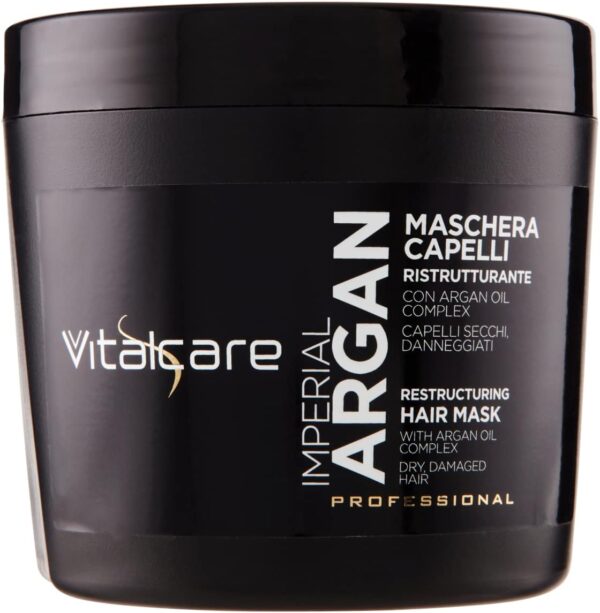 Vitalcare | Imperial Argan - Restructuring Hair Mask for Dry and Damaged Hair, with Argan Oil Complex, Restructuring Hair Mask, 500 ml