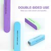Nail File Set, WOVTE 11 Pcs Nail Files Block 7 Ways Buffer Block Buffer Block Sponge Polished, Come with Cuticle Nipper and Pusher for Dead Skin Nail Trimming Manicure Tools