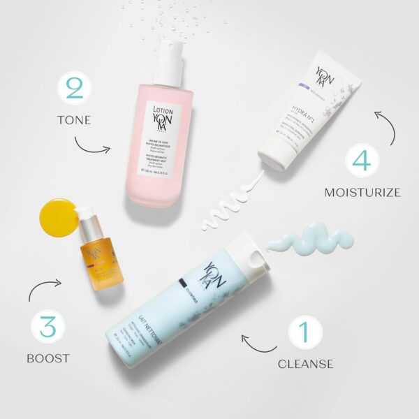 Cleansing Milk Yonka 200ml | 98% Natural Origin Gentle Makeup Remover Milk | Moisturises and Rebalances Skin | All Skin Types, Even Dry and Sensitive | Water Rinsing | Botanical Blend and Brown Algae