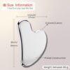 61qPm-faiQL._AC_SL1500_.jpg Rena Chris Gua Sha Facial Tool, Stainless Steel Gua Sha Board for SPA Acupuncture, Metal Gua Sha for Body Face Neck and Eye, Skin Care Gift for Woman