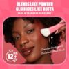 NYX Professional Makeup Buttermelt Powder Blush, Up To 12H Wear, Seamless Blending, Fade and Transfer Resistant, With Shea and Mango Butter, Vegan Formula, Shade: Butta Together