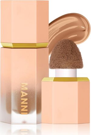 OKAQEE Bronzer Contour Stick - Cream Wand- Liquid With Cushion Applicator - Smooth Natural Matte Finish Wand - Beauty Products Makeup Effect (Caramel Tan)