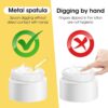 Mabor 3 PCS Skincare Spatula Metal Cosmetic Spoon Applicator Beauty Spa Mini Spoon Skin Care Cream Mask Makeup Tools for DIY Mask Mixing