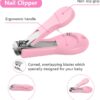 Vicloon Baby Nail Kit, 5-in-1 Baby Nail Care Set, Baby Nail Care Tool, Baby Manicure Set Includes Nail Clippers, Scissor, Earpick, Nail File and Tweezer for Newborn Infant Toddler