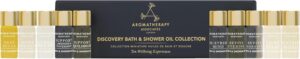 Aromatherapy Associates Discovery Collections Miniature Bath & Shower Oil Set, 10 x 3 ml, 100% Natural Formulation Infused Body Oil Body Treatment Home SPA