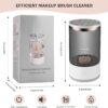 Electric Makeup Brush Cleaner Machine,USB Automatic Makeup Brush Cleaner,Quick Wash in Seconds Cosmetic Brushes Cleaning Tools,Hand Free Make up Brush Cleaner Set for Cleaning and Drying