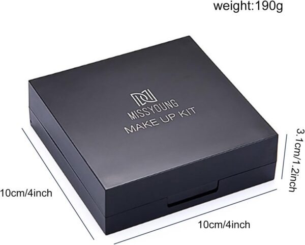 Holzsammlung Mini Professional Makeup Kit for Women Full Kit with Mirror 25 Colors All in One Make up Gift Set for Girls Included Eyeshadow, Concealer, Blusher, Lipstick, Eyeliner, Brush