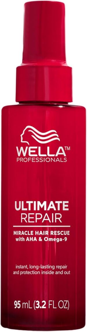 Wella Professionals Ultimate Repair Miracle Rescue Spray for Damaged Hair, Repairs Damage in 90 Seconds, with AHAs and Omega 9 to Rebuild and Strengthen Hair