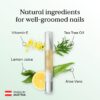 HealthRoutine Nail Care Pen – The Original from Austria with Tea Tree Oil and Vitamin E, Nail Oil Nail Strengthener and Nail Hardener for Damaged Nails, 4ml