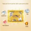 10 Pair Crystal Collagen 24k Gold Under Eye Gel Pad Face Mask Anti Aging Wrinkle Gel Under Eye Patches, Vegan Cruelty-Free Self Care
