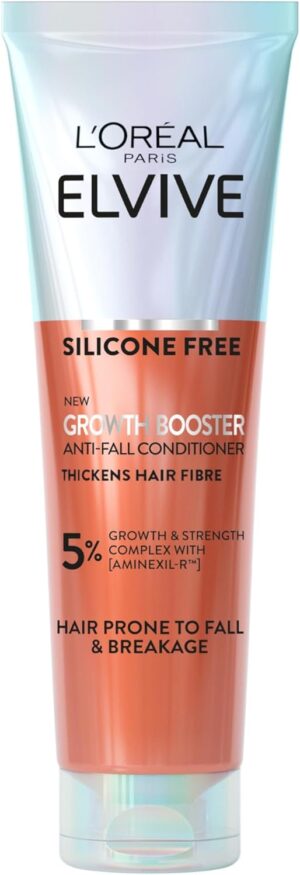 L'Oreal Paris ELVIVE Growth Booster Conditioner 150ml, Anti Hair Loss and Hair Thickening, with Aminexil & Niacinamide, Prevents & Reduces Hair Loss and Hair Thinning, Visibly Denser in up to 12 weeks