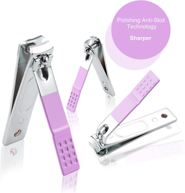 Nail Kit, Manicure Kit, Nail Care Kit For Women, Manicure Pedicure Set, Nail Clippers Toenail Clippers Kit, Professional Manicure Kit Pedicure Kit, purple Travel Case, Set of 12. ﻿