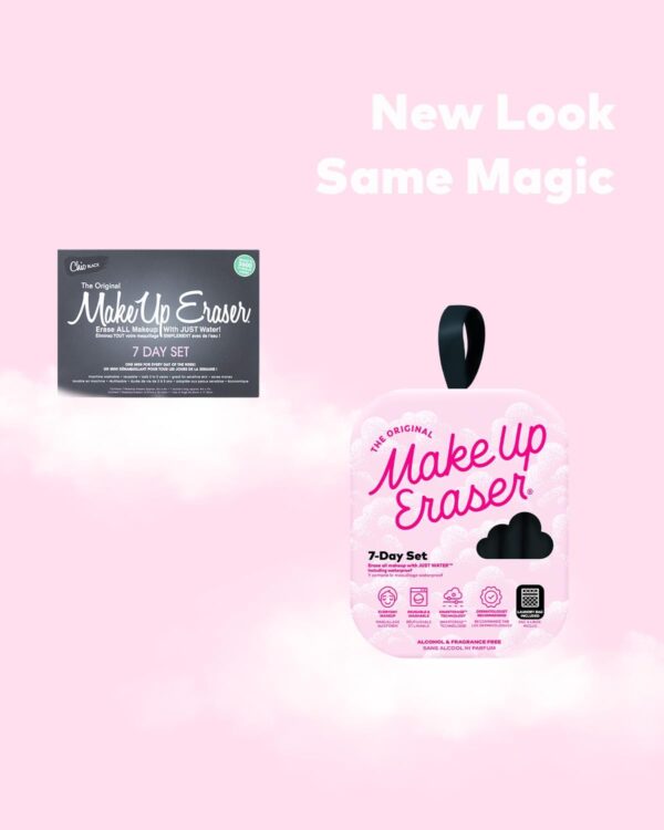 MakeUp Eraser The Original Effortlessly Remove All Makeup Using Only Water, Including Waterproof Mascara, Eyeliner, Foundation, Lipstick, and More - Chic Black