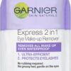 Garnier Skin Active 2 in1 Eye Make Up Remover, Suitable For Waterproof Makeup, Gentle On Eyes and Eyelashes, Use With Reusable Micellar Eco Pads, 125 ml