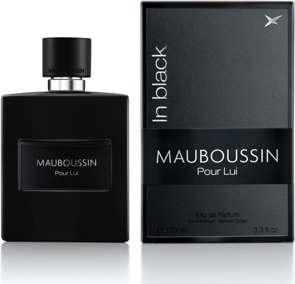 Mauboussin - Pour Lui In Black 100ml (3.3 Fl Oz) - Eau de Parfum for Men - Woody & Oriental Scents