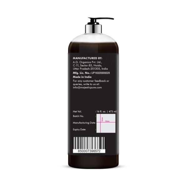 MAJESTIC PURE Pure Jamaican Black Castor Oil for Hair Care, Strengthening, Nourishing, and Volumizing Formula - Non GMO Verified, 16 Fl Oz