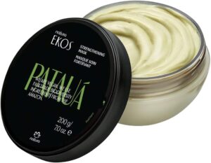 NATURA - Ekos Pataua Strengthening Mask - For Fine and Fragile Hair - Strengthens and Repairs Hair, Protects against Environmental Stressors - 100% Vegan - Cruelty Free - 200g