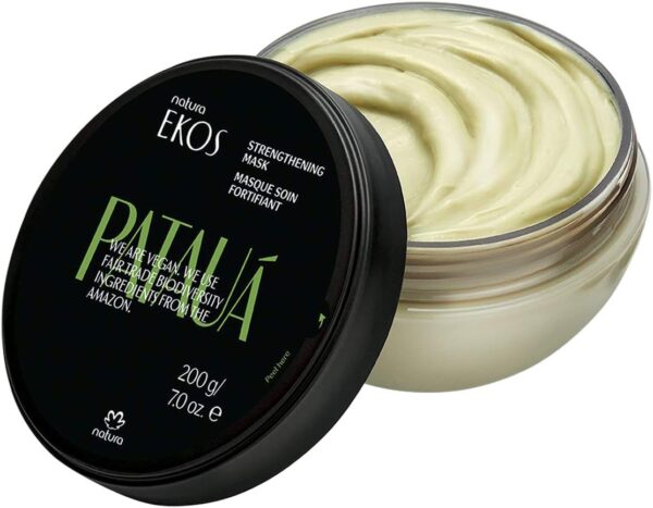 NATURA - Ekos Pataua Strengthening Mask - For Fine and Fragile Hair - Strengthens and Repairs Hair, Protects against Environmental Stressors - 100% Vegan - Cruelty Free - 200g