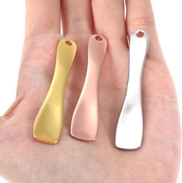 Mabor 3 PCS Skincare Spatula Metal Cosmetic Spoon Applicator Beauty Spa Mini Spoon Skin Care Cream Mask Makeup Tools for DIY Mask Mixing