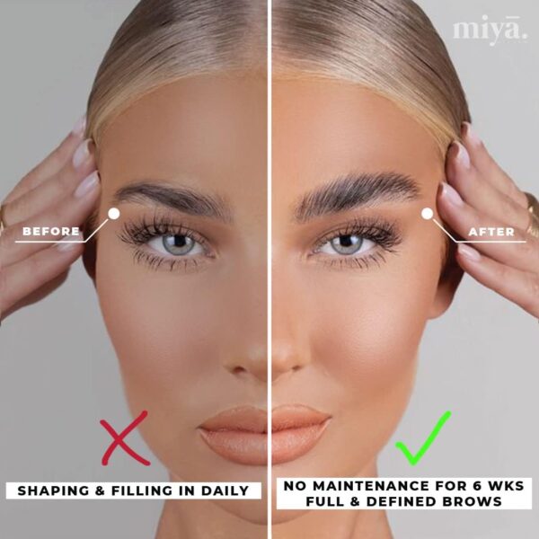 MIYA LASH | Brow Lamination Kit | Professional Eyebrow Lamination with Keratin | DIY Brow Lift Kit | Fuller, Thicker Brows for 6 weeks | Easy to Use | Includes Instruction, Treatment Tools & Brushes
