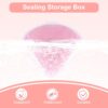 8 Pcs Powder Puffs Cases, Triangle Powder Puff Container Clear Makeup Sponge Protective Container Portable Beauty Blender Holder Reusable Dust-Proof Pocket Cosmetic Puff Box for Travel