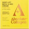 Absolute Collagen Deep Lift Neck & Decollete Cream 50ml - Collagen Boosting Anti-Ageing Formula - Visibly Reduces Appearance of Fine Lines and Wrinkles - Smoother, Firmer & Sculpted Skin