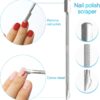 Sularpek Cuticle Remover Tool Set with Cuticle Cutter and Cuticle Pusher, 3 in 1 Professional Cuticle Remover, Cuticle Scissors, Stainless Steel Nail Care Tool for Manicure and Pedicure (Silver)