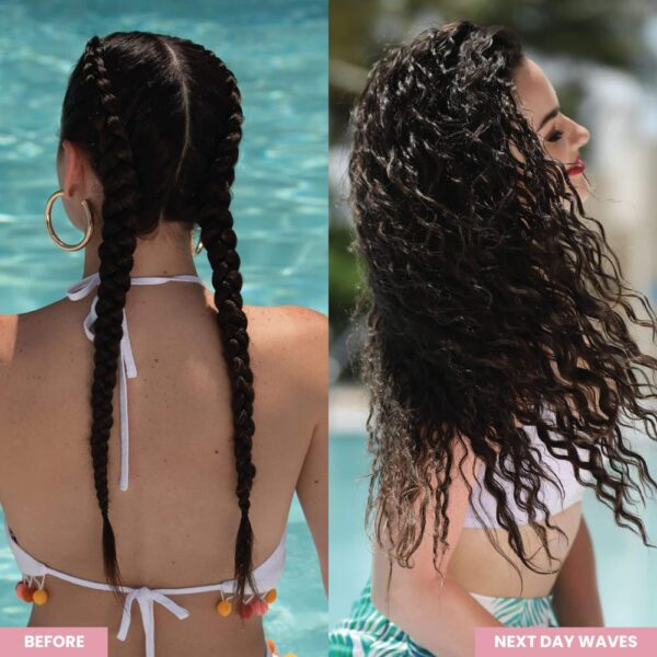 The Beachwaver Co. Haircare Braid Balm Pre-Braid Prep - Full Size (4 Fl Oz) | Frizz-Taming Hair Primer Foam | Strengthen and Reduce Flyaways with HiX Vegan Bond Multipliers | For All Hair Types