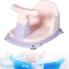 Baoblaze Cute Infant Bath Tub Seat,Tub Sitting up Chair with Suction Cup for Shower Kids Toddler Baby Newborn (Pink&-41x28x23cm)
