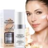 2PCS Flawless Colour Changing Warm Skin Tone Foundation, Makeup Base Nude Face Liquid Cover Concealer (2 Pcs Foundation)