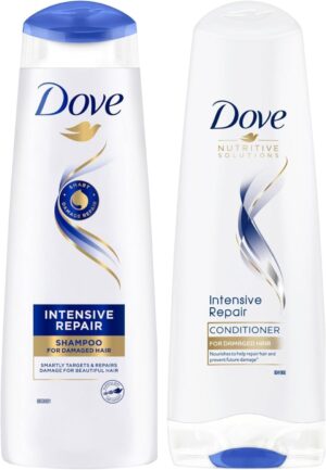 Dove Ultra Care Intensive Repair Shampoo 250ml and Conditioner 200ml | for Damaged Hair | 2 Pack
