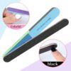 Nail File Set, WOVTE 11 Pcs Nail Files Block 7 Ways Buffer Block Buffer Block Sponge Polished, Come with Cuticle Nipper and Pusher for Dead Skin Nail Trimming Manicure Tools