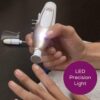 Beurer MP64 Manicure and Pedicure Set, Cordless Electric Nail File with 10 Attachments and Powerful Battery, Precision light, Nail Drill with Storage Case for at-home use