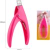 JeoPoom Nail Clipper, Acrylic Nail Tips Cutter, Professional Manicure Pedicure Trimmer Nail Care Tools(Pink)