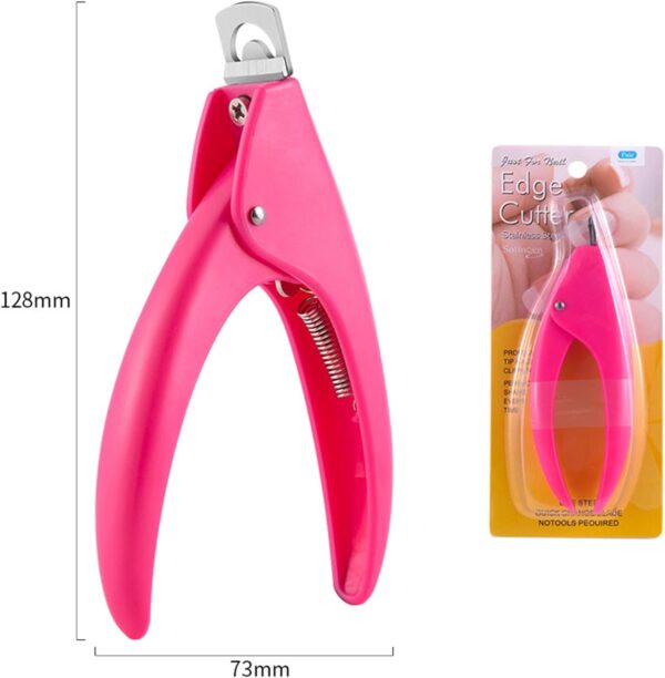 JeoPoom Nail Clipper, Acrylic Nail Tips Cutter, Professional Manicure Pedicure Trimmer Nail Care Tools(Pink)