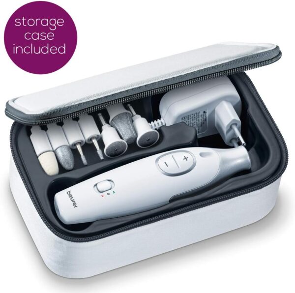 Beurer MP42UK Pedicure & Manicure Set Nail Care Professional Kit 7 Attachments