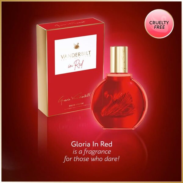 Gloria In Red Eau de Parfum for Women 100ml Spray, Floral Female Perfume, Fragrance For Women, Women's Eau de Perfume, Womens Perfumes - Genuine Gloria Vanderbilt Perfume for Women