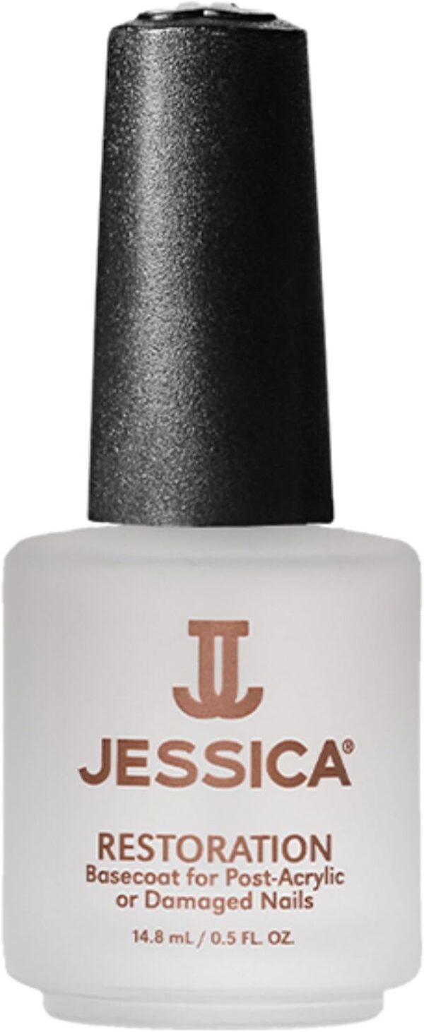 JESSICA Restoration Base Coat Nail Varnish, Award Winning for Post Acrylic or Damaged Nails, 14.8ml