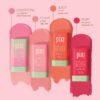 Pixi On-the-Glow Blush - Fleur, Hydrating Tinted Moisture Blush Stick with Ginseng, Aloe Vera & Fruit Extracts, For Cheeks & Lips, 19g / 0.6oz, Paraben-Free