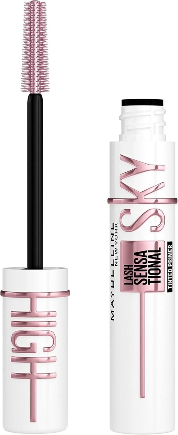 61yhuHN3OcL._AC_SL1500_.jpg Maybelline New York Lash Sensational Sky High Boosting Tinted Primer, Lengthening & Thickening Primer Lashes Care, Serum Infused Base with Vitamin B5 & Ceramides